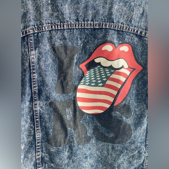 Rolling Stones 100% Cotton Acid Wash Denim Jacket - Picture 9 of 12